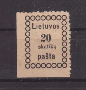 1918 Lithuania Mi 5 from second Vilnius issue, mint, no gum as issued - Picture 1 of 2