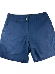 Pantaloncini da donna blu navy J Crew taglia 2 chino casual a metà altezza - Foto 1 di 5