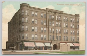 Postcard Richmond Indiana Westcott Hotel 1909 - Picture 1 of 2