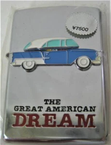 Truco de encendedor vintage ZIPPO hecho en 1995 sin usar EL GRAN SUEÑO AMERICANO - Imagen 1 de 5