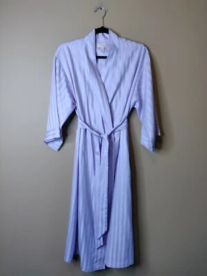 Cabernet by Sleep Sense women S light purple open front 3/4 sleeve attached belt - Image 1 of 4