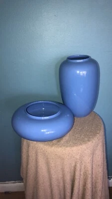 Juego de jarrón azul polvo Foto 1 de 4
