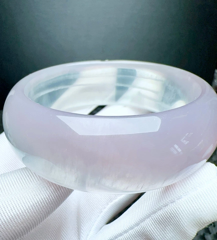 Brazalete Brazalete 60,4 mm Natural Púrpura Transparente Cuarzo Cristal Piedras Preciosas AAA Foto 1 de 4