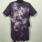 RARE PRPS Festive Tie Dye Elongated Hem Purple XL T-Shirt Authentic - NEW w Tags