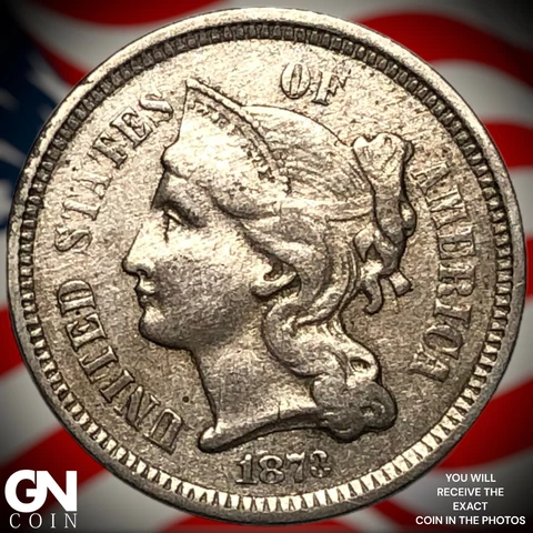 1873 3 Cent Nickel Piece  Q4578 Cover