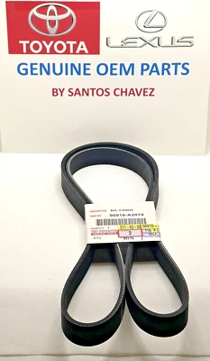 Toyota Serpentine Belt 2010-2018 pieza original OEM 90916-A2019 Foto 1 de 4