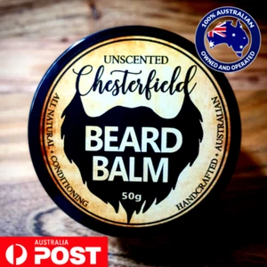 Chesterfield Beard Balm Unscented Natural Conditioner Growth Care Style Wax Hair - Picture 1 of 6