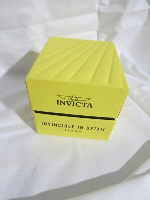 Invicta Watch Box Yellow Excellent Condition - Image 1 of 4