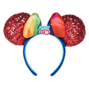 Disney World Parks Epcot 40 40th Anniversary Mickey Minnie Ear Headband New - Picture 1 of 1
