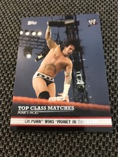 2012 WWE CM Punk's Picks Top Class Matches Wrestling Card #2 of 10 Money in Bank