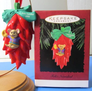 1995 Hallmark Ornament FELIZ NAVIDAD - Imagen 1 de 14