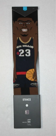 Anthony Davis Stance Socks New Orleans Pelicans Mens Large 9-12 NBA Caricature Cover