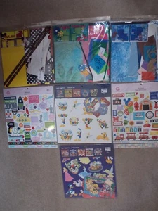 Large Lot Of New Disneyland/Walt Disney World Scrapbooking Kit & Stickers 12"x12 - Picture 1 of 8