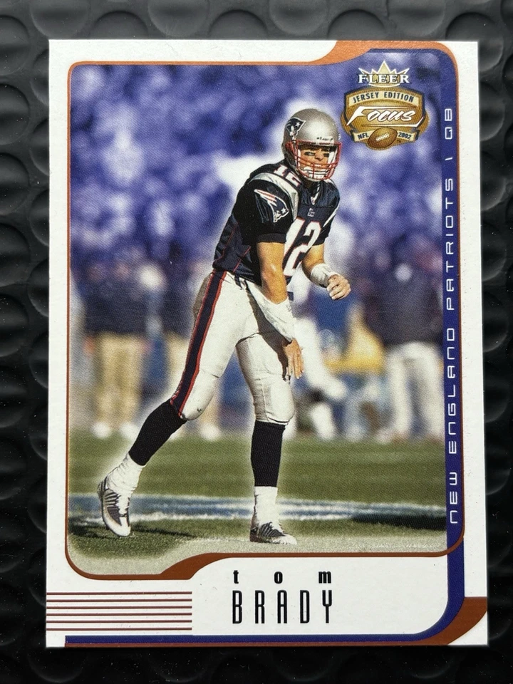 2002 Fleer Focus Tom Brady Jersey Edition #1 New England Patriots HOF Legend - Image 1 of 2