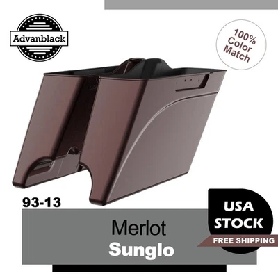 Alforjes estendidos Advanblack Merlot Sunglo parte inferior para Harley 93-13 Touring - Imagem 1 de 4