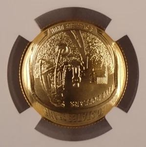 2019 W $5 GOLD APOLLO 11 50th ANNIVERSARY COIN NGC PF70 ER CHARLES VICKER SIGNED - Picture 1 of 4