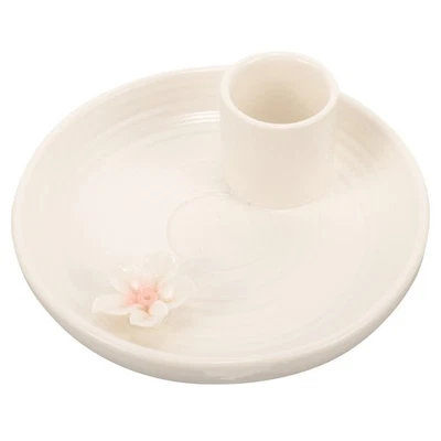  Bruciatore di incenso in ceramica Porta incenso Cono Catcher cenere Bruciatore - Immagine 1 di 4