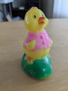 Vintage Easter Unlimited Friction Chick Working Hong Kong Pink Yellow - Picture 1 of 6