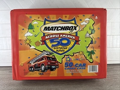 Matchbox Across America 50th Birthday Series 50-Car Carry Case Tara 2001 Mattel - Image 1 of 4