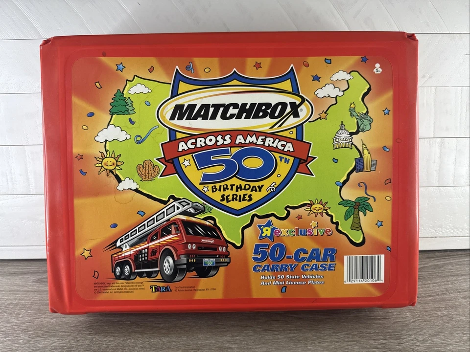 Matchbox Across America 50th Birthday Series 50-Car Carry Case Tara 2001 Mattel - Image 1 of 4