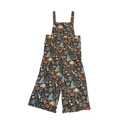 Nuevo con etiquetas Mono Mono Mujer 2XL Sidra Ligero Pana Floral Botón Pierna Ancha Foto 1 de 4