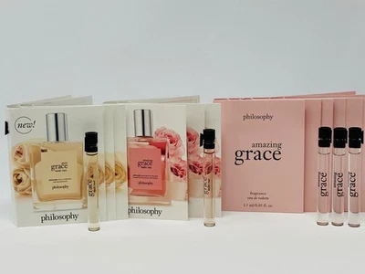 Paquete de 14 frascos Philosophy-6 Amazing Grace, 4 rosa ballet, 4 rosa desnuda 0,05 oz con tarjeta Foto 1 de 2