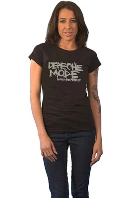 Camiseta Depeche Mode People Are People nueva oficial para mujer calce ajustado negra Foto 1 de 4