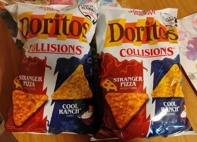 Limited Edition Doritos Collisions Stranger Things Pizza & Cool Ranch Chips  -2 - Image 1 of 3