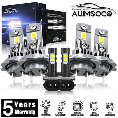 For Kia Sorento 2014 2016-2018 LED Headlight Kit + Fog Light Bulbs Super Bright - Image 1 of 4