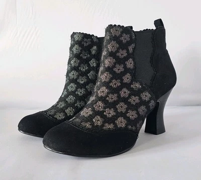 Ruby Shoo Sammy Boot in Black Silver Size 5/38 EXCELLENT CONDITION & STUNNING - Image 1 of 4