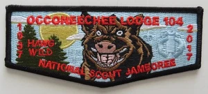 Occoneechee Lodge 104 Occoneechee NC 2017 Jamboree Flap Black Bdr - Bild 1 von 2