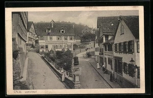 Calw, Ansichtskarte, Straßenpartie in der Vorstadt  - Picture 1 of 2