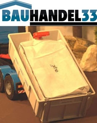 BAUHANDEL33 KG Containerbag 650 x 240 x 240 cm, 3seitige Schürze + Deckel