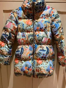 Girls Oilily Puffa style coat in gorgeous eye catching print - age 10/140 cm - Picture 1 of 8