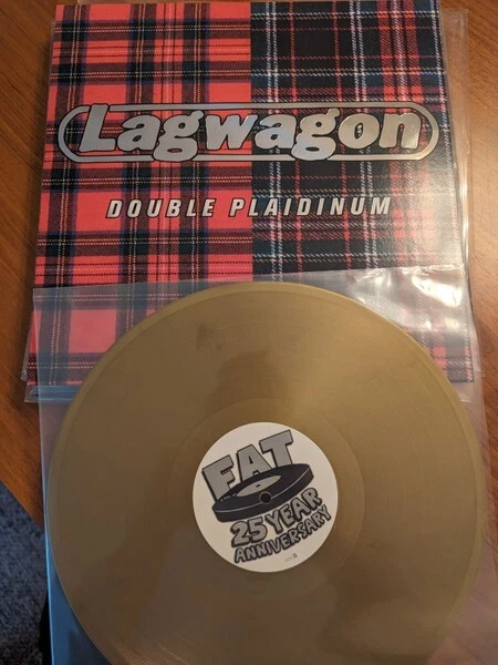 Lagwagon Double Plaidinum LP Fat Wreck 25th Anniversary GOLD COLOR Vinyl Record - Image 1 of 1
