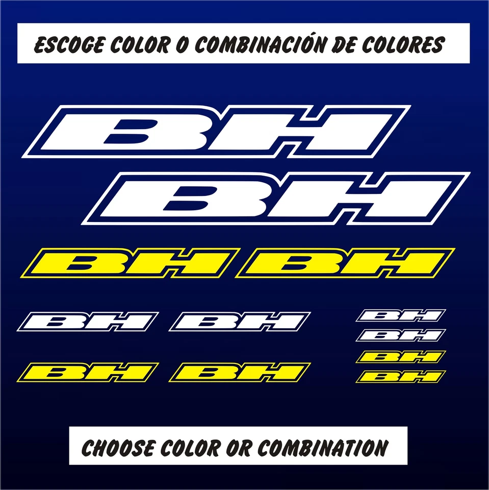 KIT - PEGATINAS - STICKERS - VINILO -LAMINA- PACK- BICICLETA - BIKE - BH - VINYL