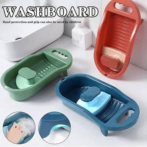 2 In 1 Home Washing Board Hand Wash Clothes Washboard Non Slip for Laundry Home - Picture 1 of 9