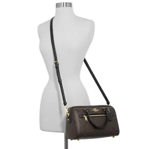 NEU Coach braun Rowan Schultertasche in Signature Canvas Umhängetasche F83607 - Bild 1 von 12