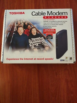 Toshiba PCX2600 DOCSIS Modem Includes Power Cord   - Image 1 of 4
