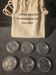 united states commemorative Gallery Coins Quarters Set Of 6 - Picture 1 of 11