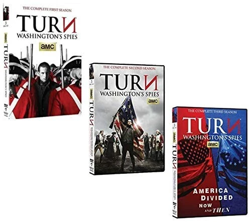 Turn Washington's Spies Complete Seasons 1-3 (DVD Sets) Season 1 2 3 TV Series - Imagem 1 de 1