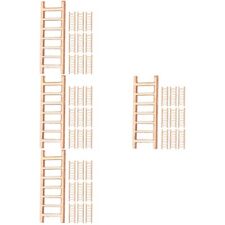  40 Pcs Mini House Miniature Wooden Ladders Doll House Ladders Model Scene