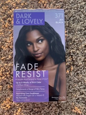 Dark & Lovely FADE RESIST Permanent Hair Color Dye Kit 371 Jet Black - Image 1 of 2