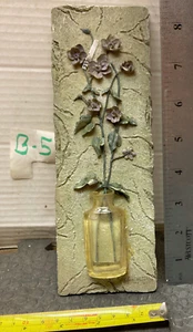 Vtg 1990s Cheri Blum Resin 3D Flowers in Vase 8 in pre owned free shipping - Picture 1 of 2