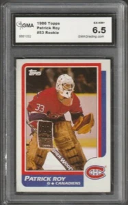 1986,87 Patrck Roy Rookie Card #53 Topps rc Graded 6.5 EX-NM+  - Bild 1 von 3
