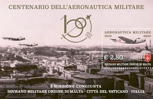 2023 100° anniversario aeronautica militare italiana - SMOM - foglietto - Bild 1 von 1