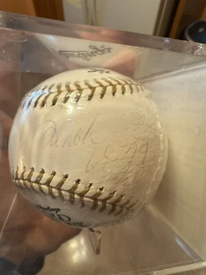 CINCINNATI REDS JOHNNY BENCH AUTOGRAPHED SIGNED MLB HALL OF FAME BASEBALL PSA  - Image 1 of 4