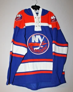 New NHL New York Islanders old time jersey style midweight cotton hoodie men XXL - Picture 1 of 4