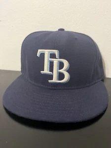 Original Authentic MLB Tampa Bay Rays TB Logo New Era Fitted Hat Cap 59Fifty - Bild 1 von 4