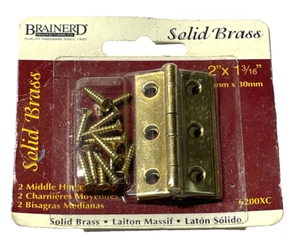 Brainerd Solid Brass MINI Hinges #6200XC - Picture 1 of 1